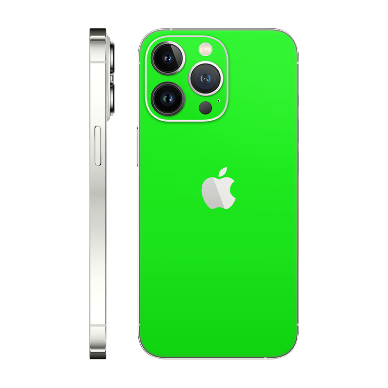 iPhone 13 Pro back only With Logo neon green