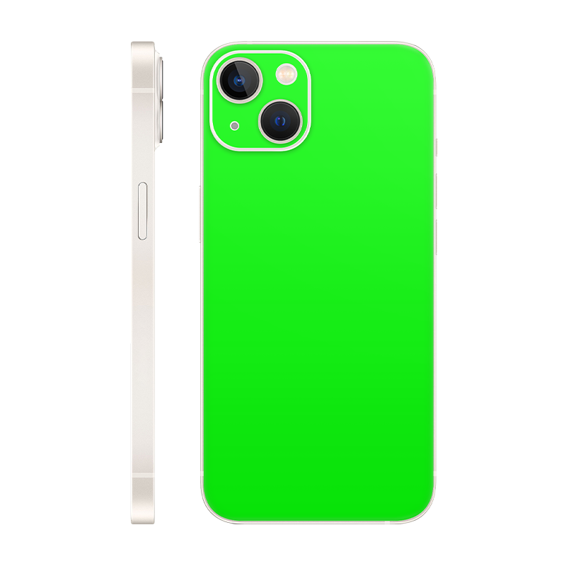 iPhone 13 Mini back only Without Logo Neon Green