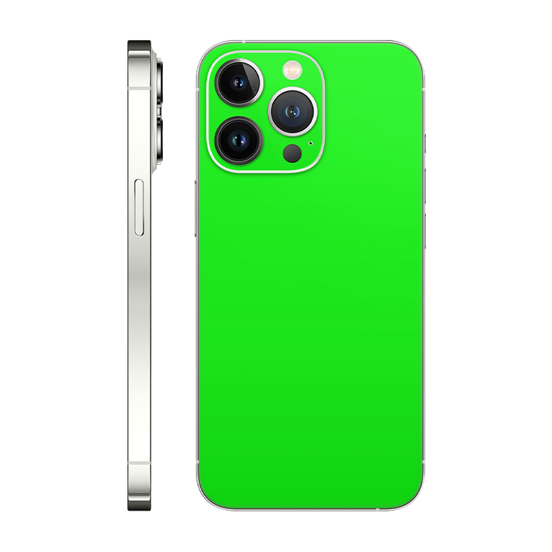 iPhone 13 Pro back only Without Logo neon green