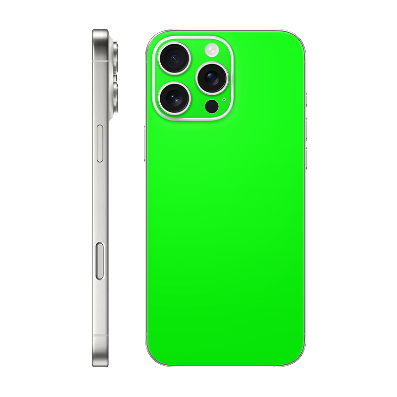 iPhone 16 pro max back only Without Logo neon green