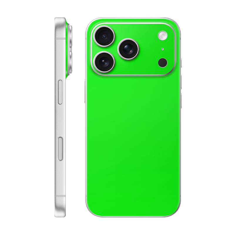 iPhone 17 Pro back only Without Logo Neon green