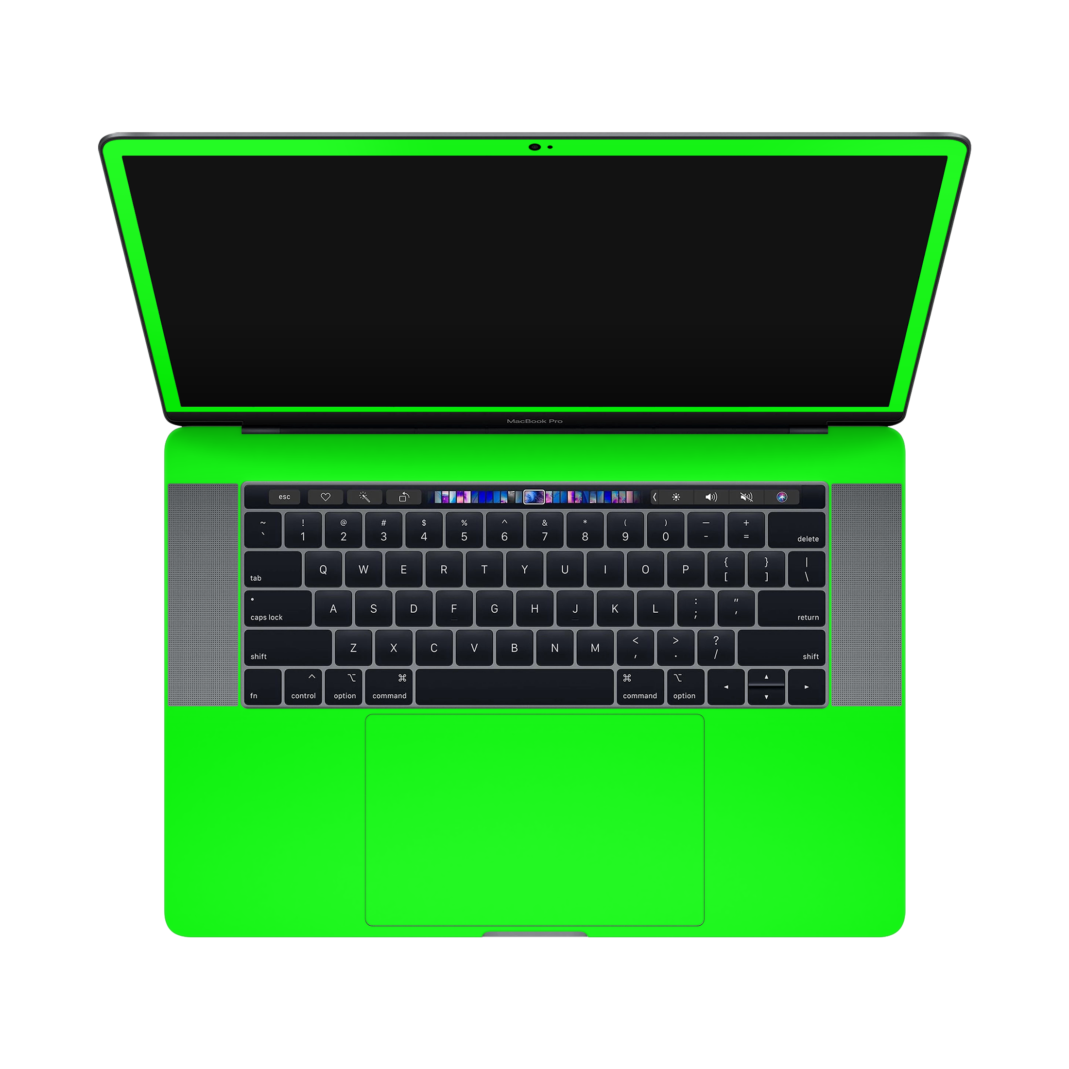 Macbook Pro 15 (2016-2019) Inside and Screen Neon Green