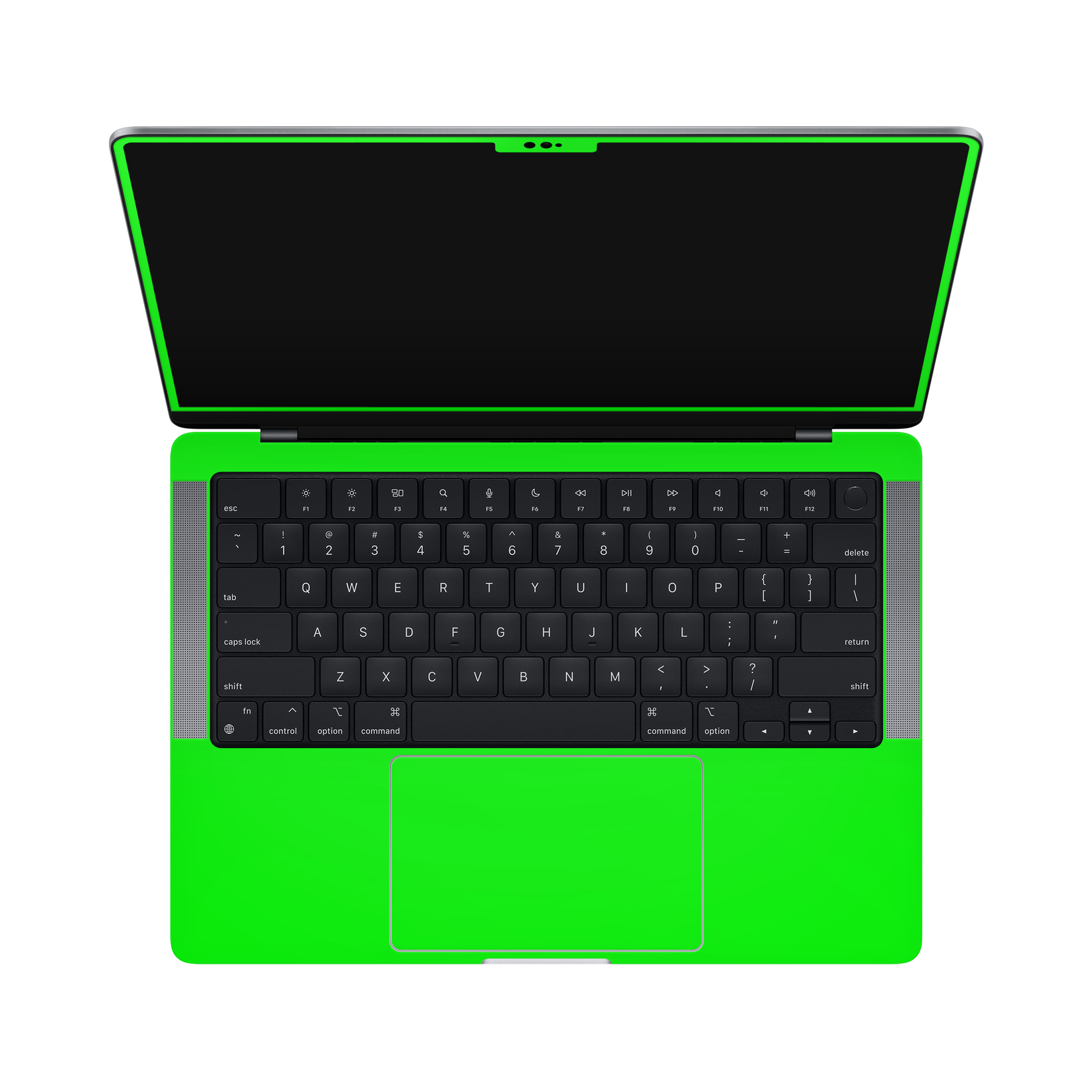 Macbook Pro 14 M5 2025 Inside and Screen Neon Green