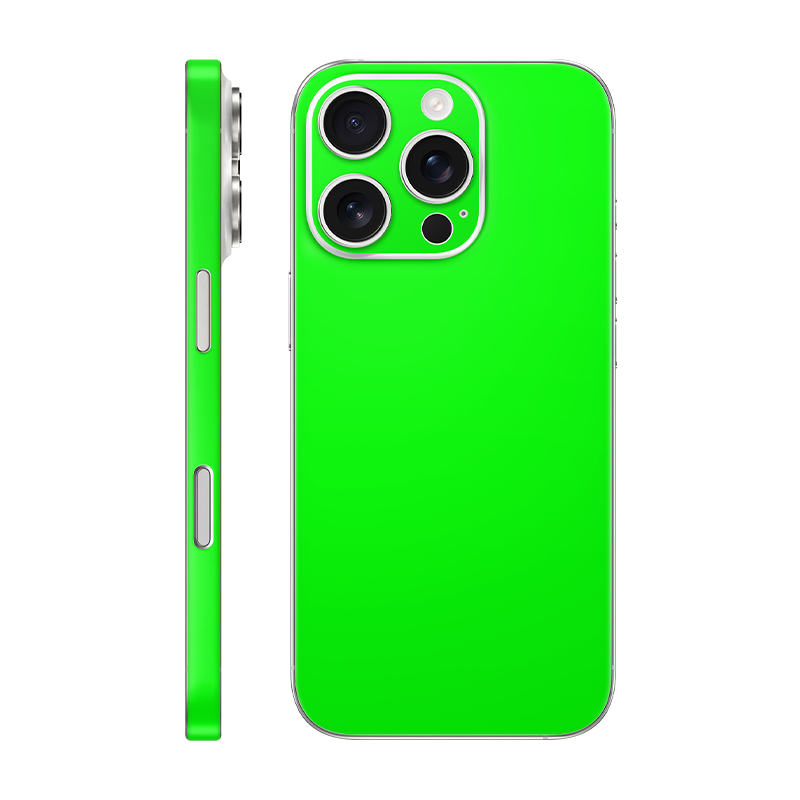 iPhone 16 pro back + frame  Without Logo neon green