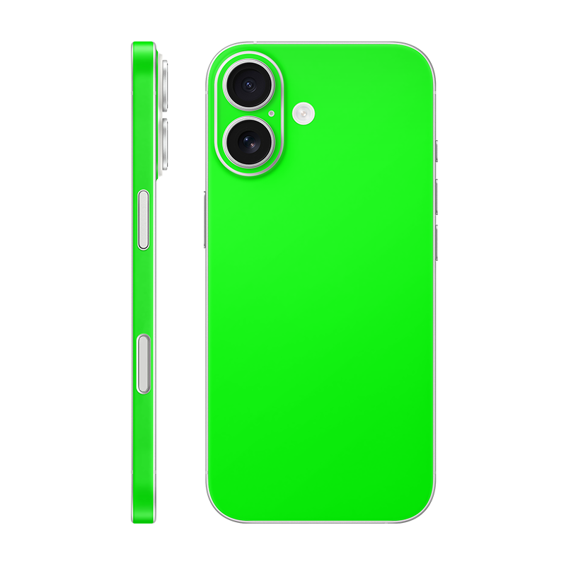 iPhone 17 back + frame Without Logo Neon Green