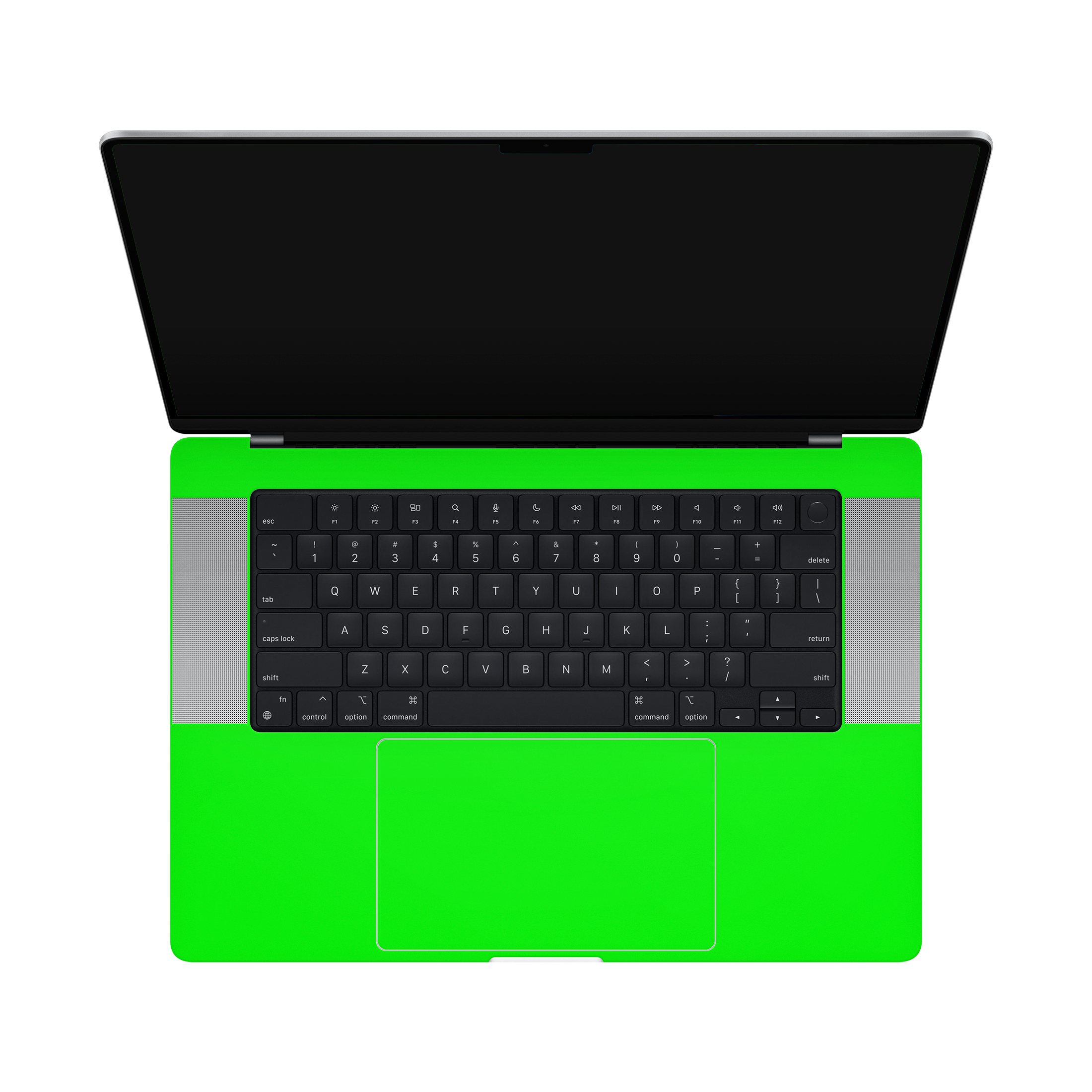 Macbook Pro 16 Inside Neon Green