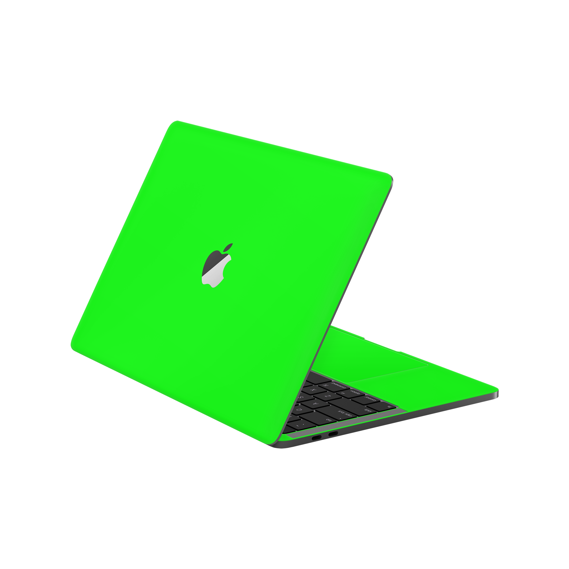 MacBook Pro 13" (2016-2019) Angled top and inside Neon Green