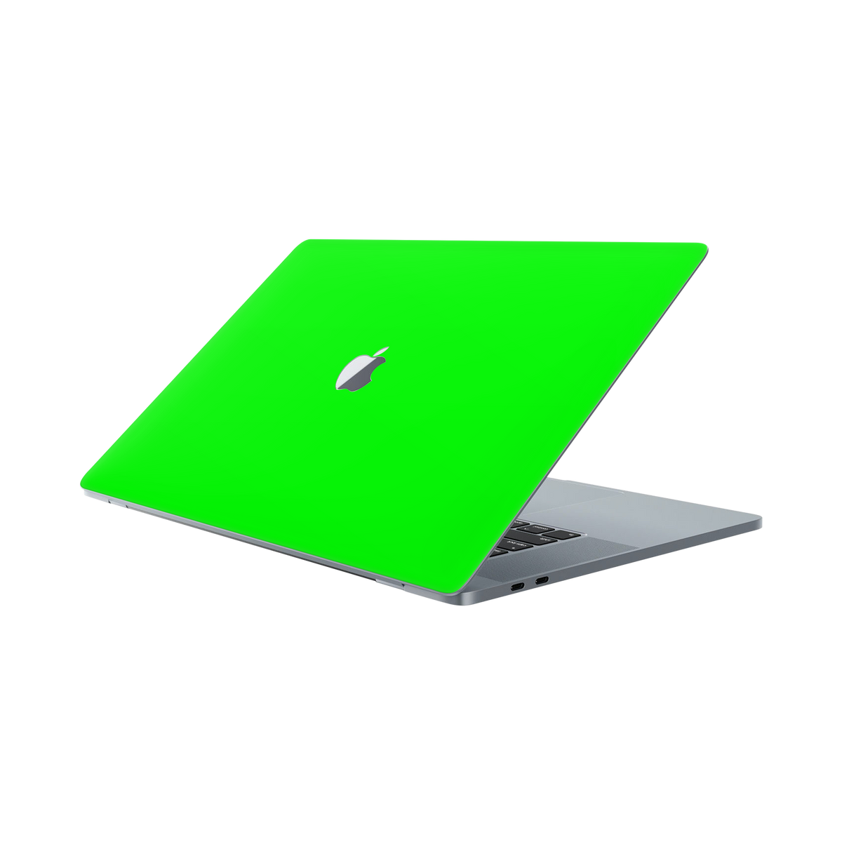 Macbook Pro 16 2019 Angled Top Neon Green