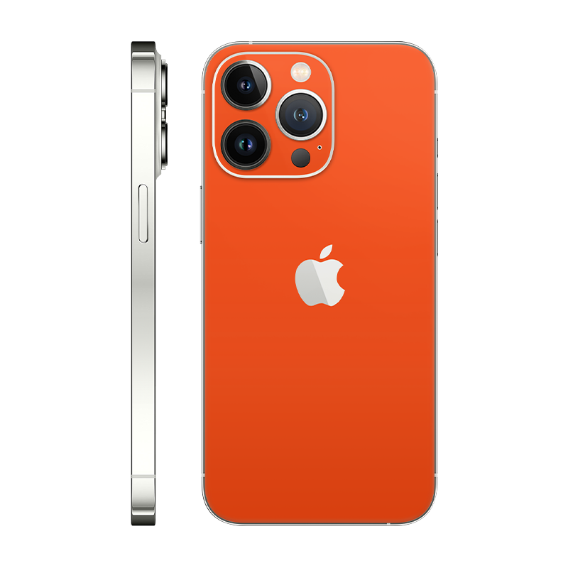 iPhone 13 Pro back only With Logo neon orange