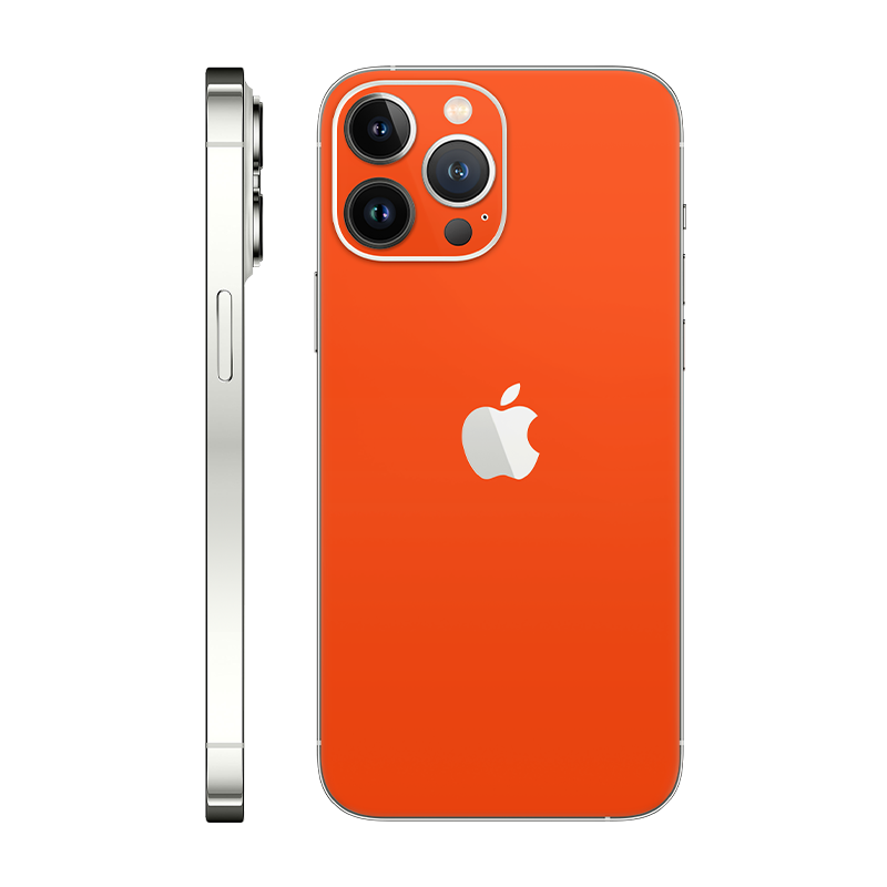 iPhone 13 Pro Max back only With Logo neon orange