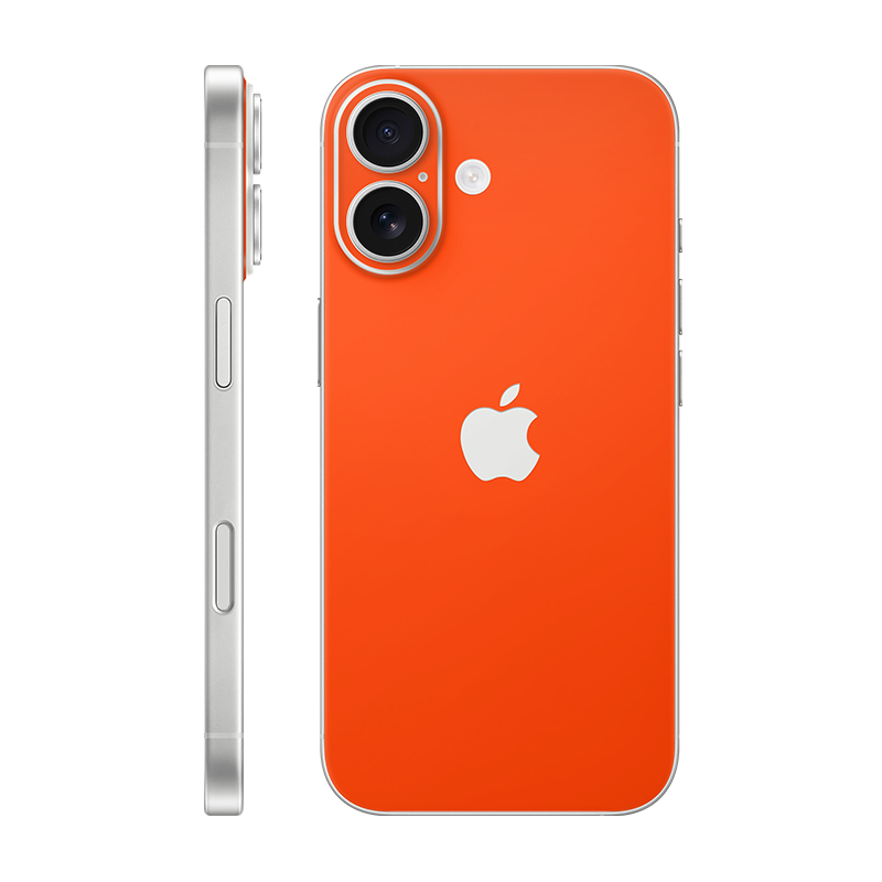 iPhone 17 back only With Logo Neon orange