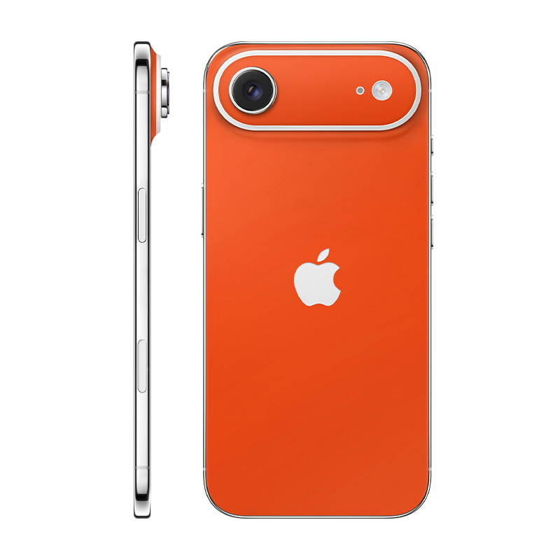 iPhone air back only With Logo neon orange