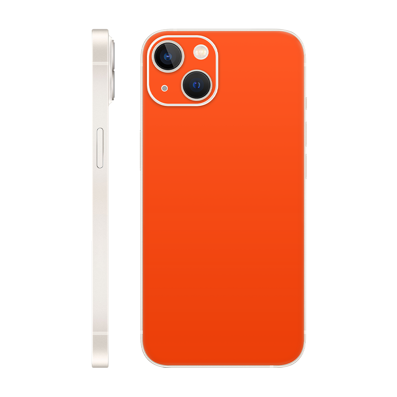 iPhone 13 Mini back only Without Logo Neon orange