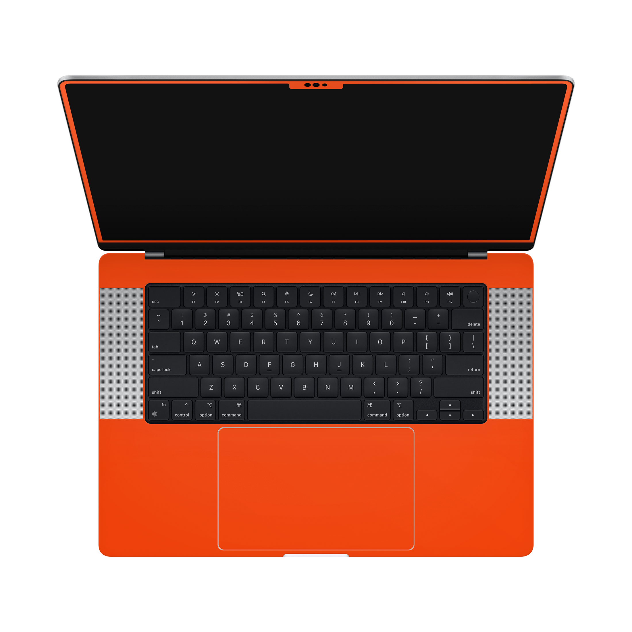 Macbook Pro 16 M5 Inside and Screen Neon Orange