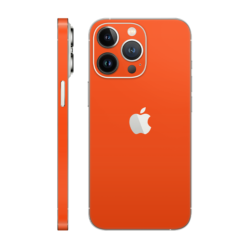 iPhone 13 Pro back + frame With Logo neon orange
