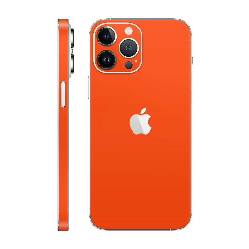 iPhone 13 Pro Max back + frame With Logo neon orange