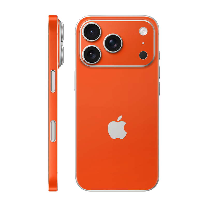 iPhone 17 Pro back + frame With Logo Neon Orange
