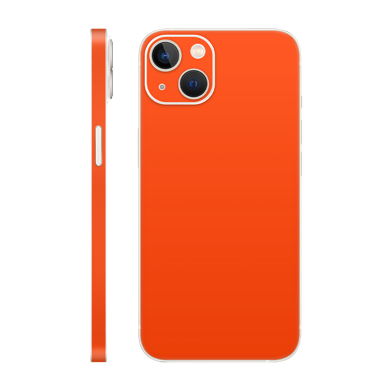 iPhone 13 Mini back + Frame Without Logo neon orange