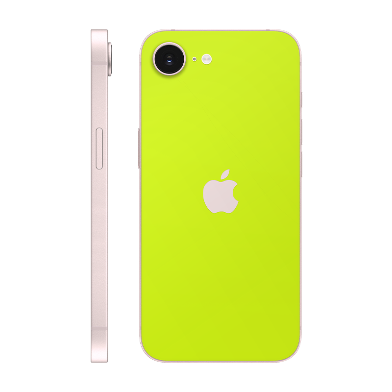 iPhone 17e back only With Logo Neon yellow