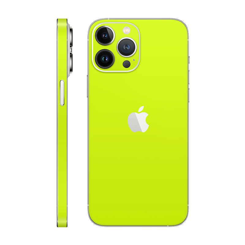 iPhone 13 Pro Max back + frame With Logo neon yellow