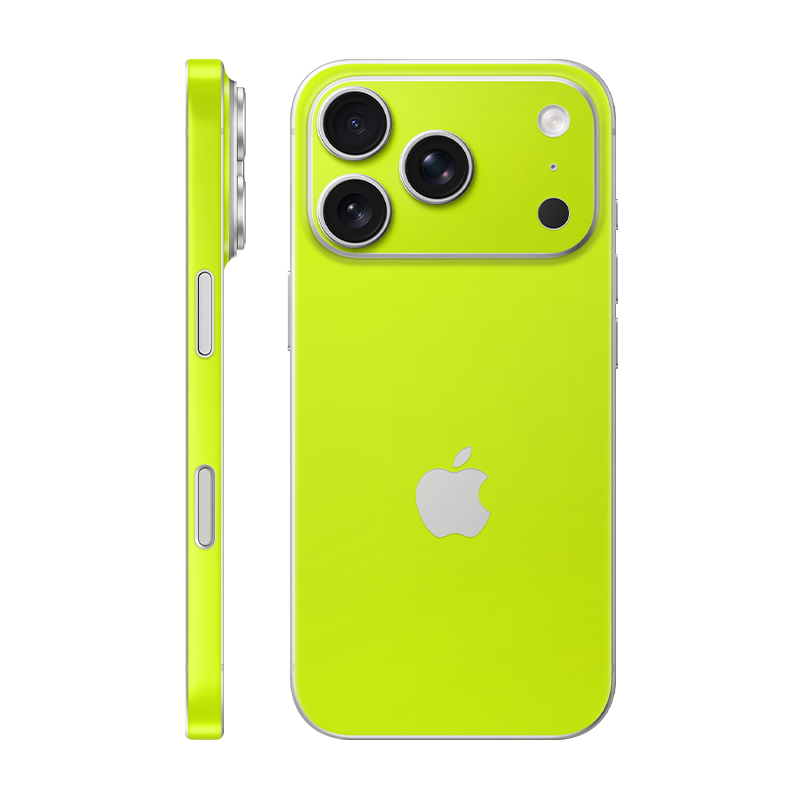 iPhone 17 Pro back + frame With Logo Neon Yellow