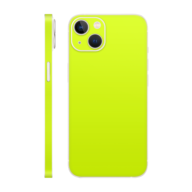 iPhone 13 Mini back + Frame Without Logo neon yellow