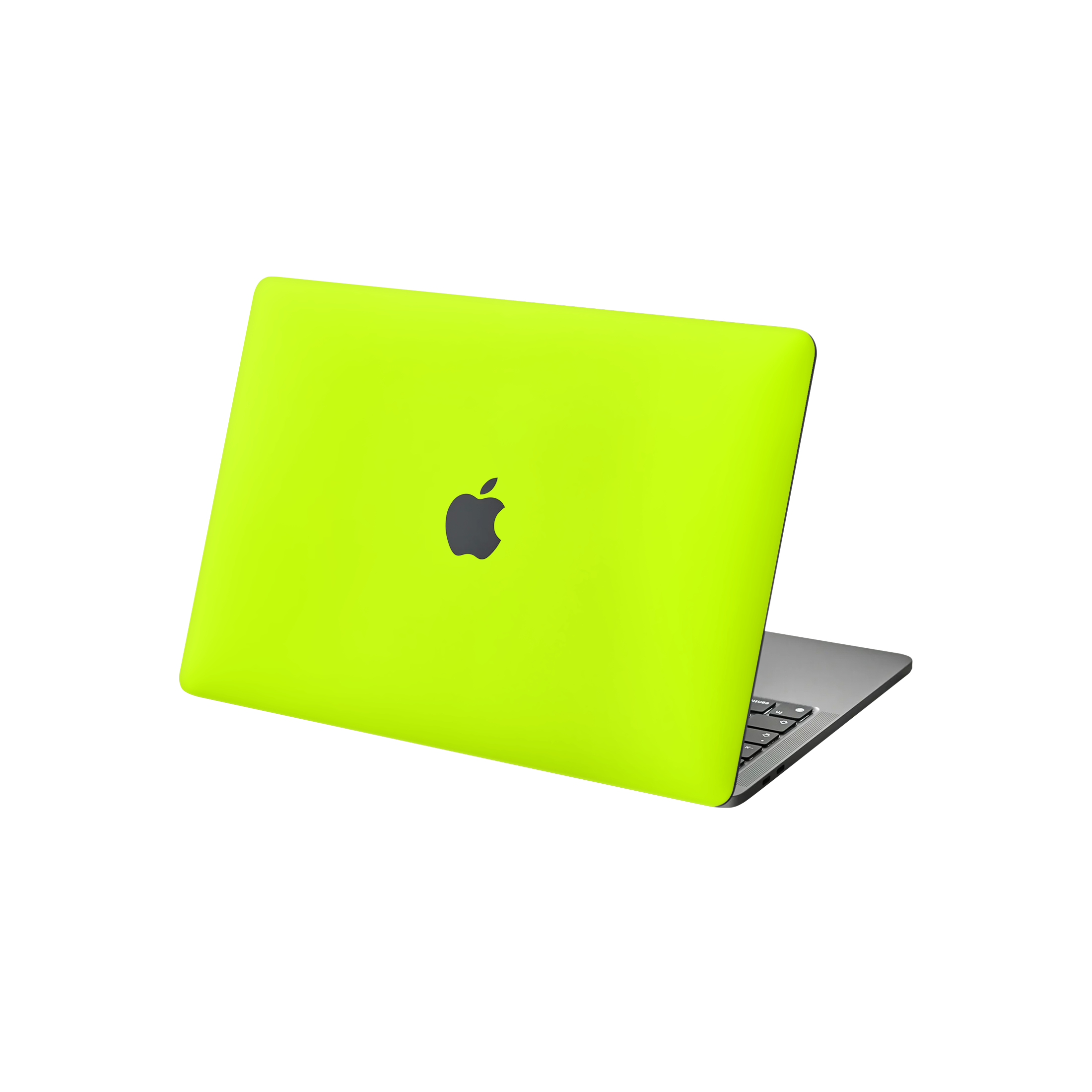 Macbook Pro 13 M2 2022 Angled Top Neon Yellow