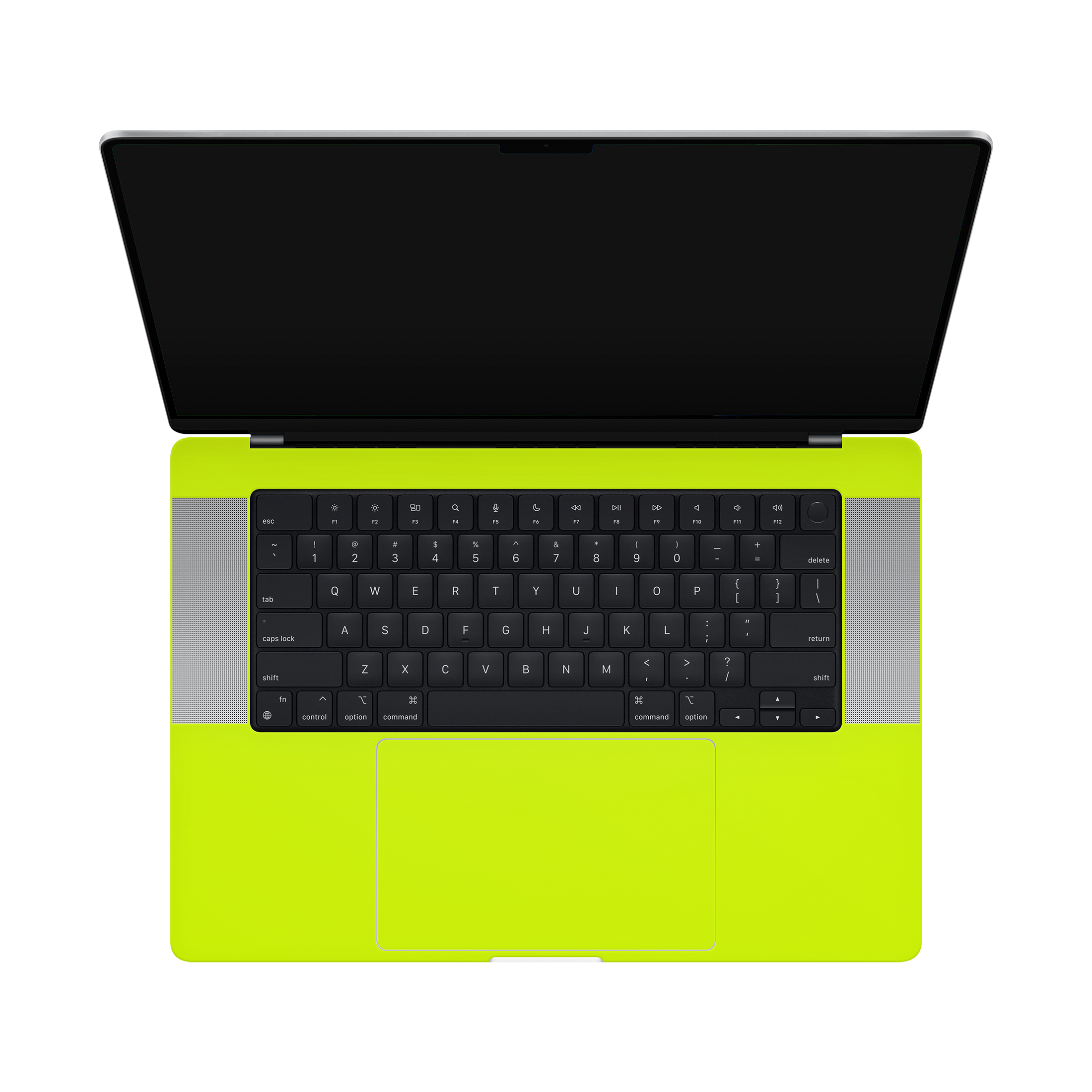 Macbook Pro 16 Inside Neon Yellow