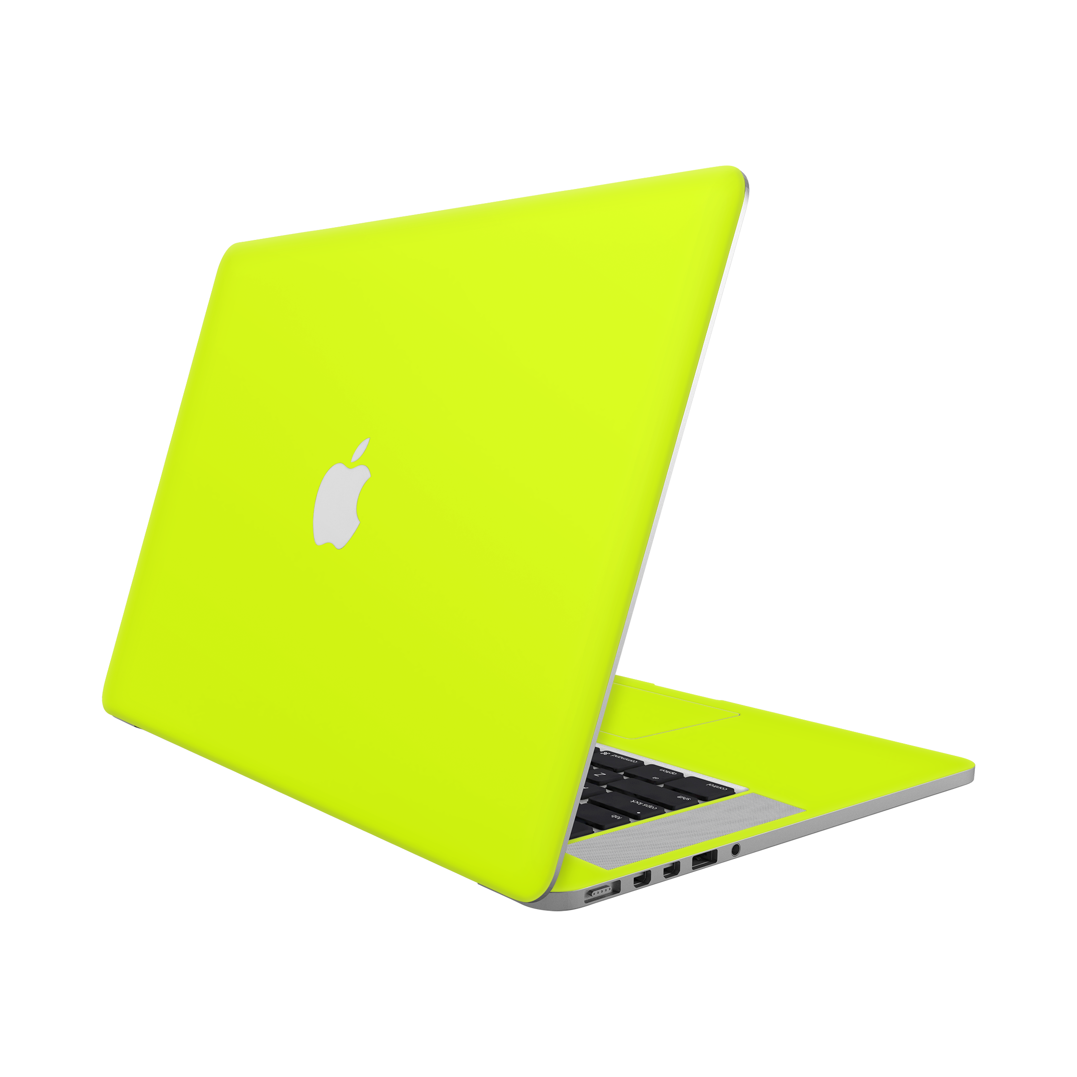 MacBook Pro 15" (Retina 2012-2015) Angled top and inside Neon Yellow