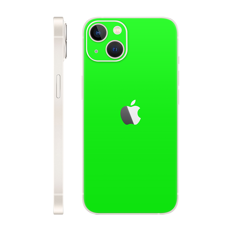 iPhone 13 back only With Logo neon green