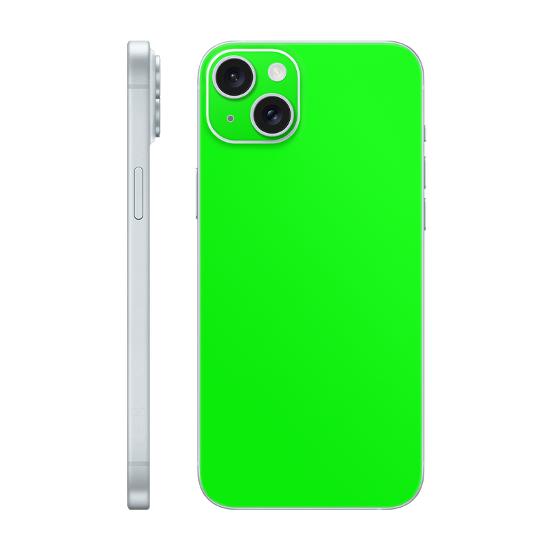 iPhone 15 plus back only Without Logo neon green