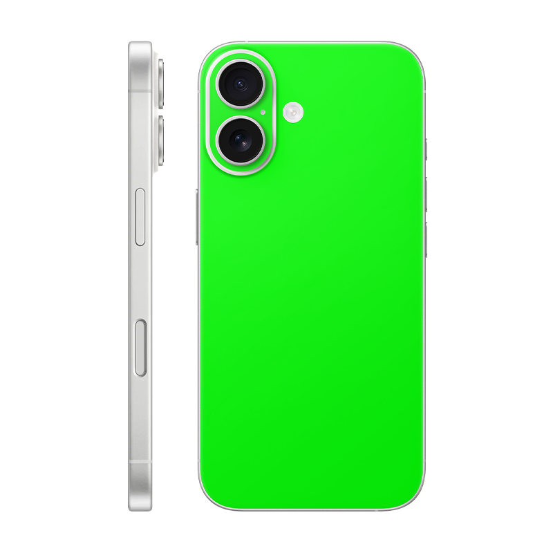 iPhone 16 back only Without Logo neon green