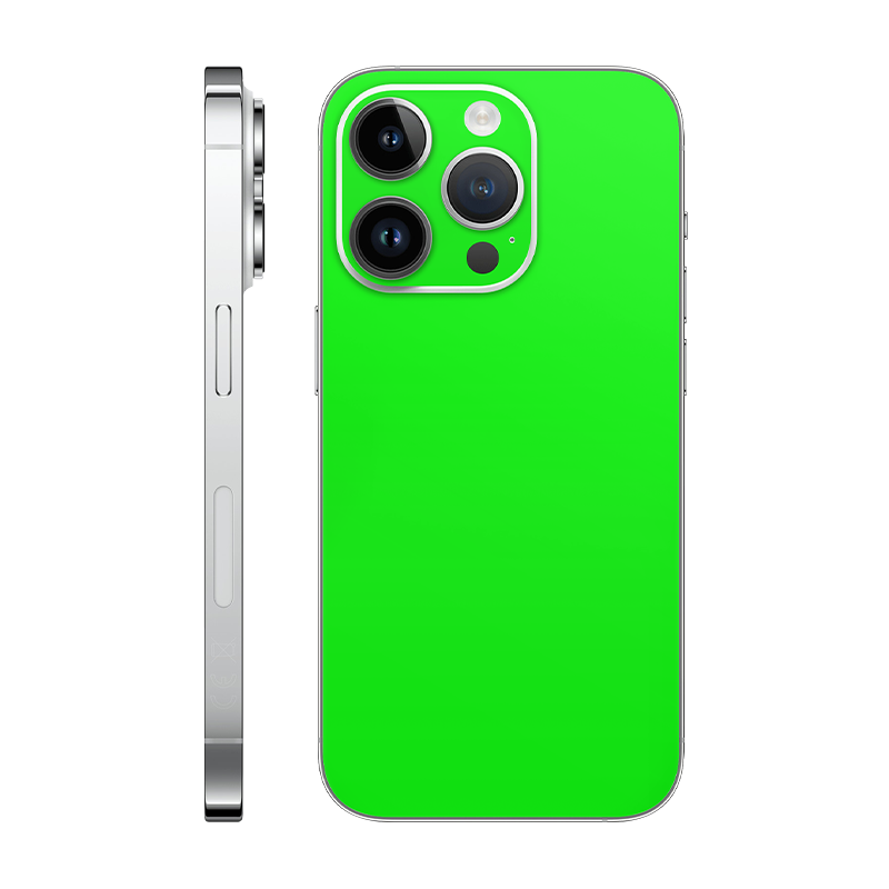 iPhone 14 pro back only without Logo neon green