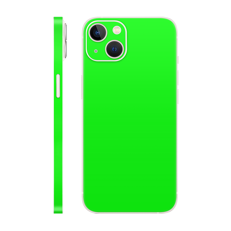 iPhone 13 back + frame Without Logo neon green