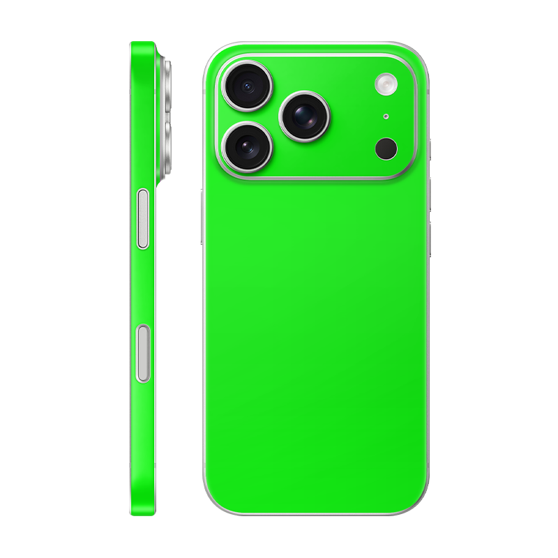 iPhone 17 Pro back + frame Without Logo Neon Green
