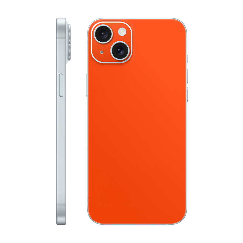iPhone 15 plus back only Without Logo neon orange