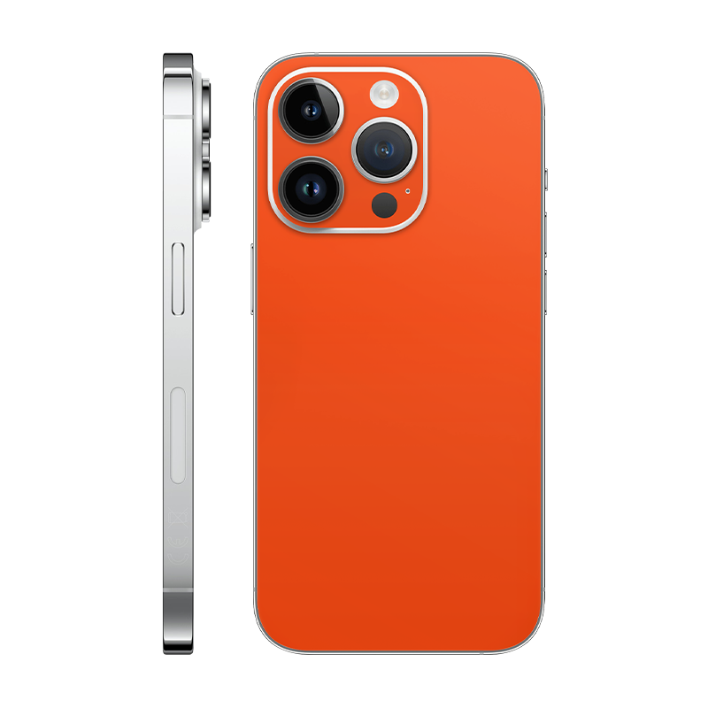 iPhone 14 pro back only without Logo neon orange