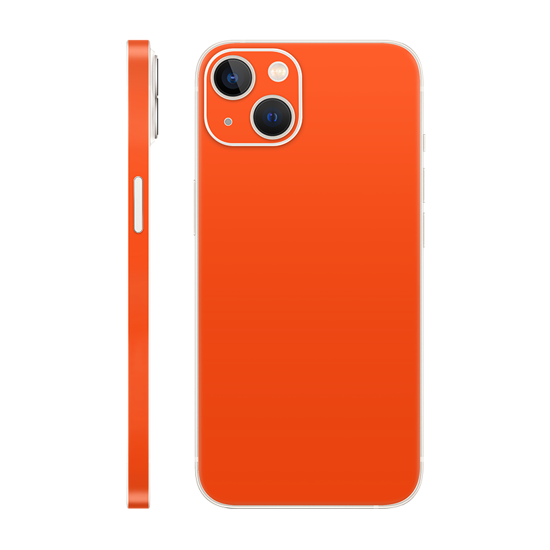 iPhone 13 back + frame Without Logo neon orange