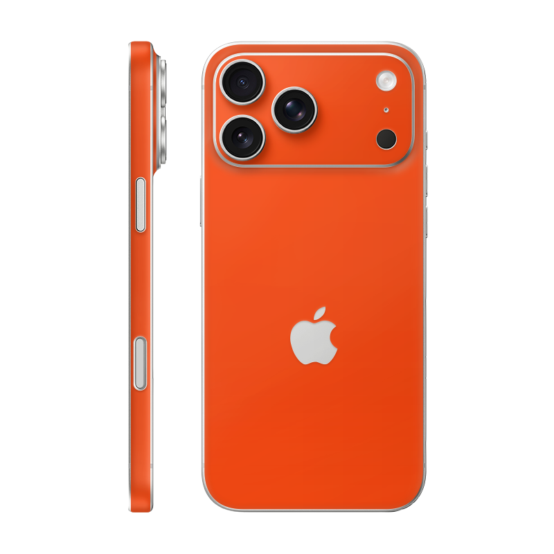 iPhone 17 Pro Max back + frame With Logo Neon Orange