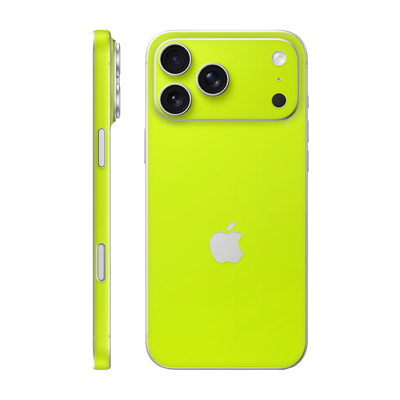 iPhone 17 Pro Max back + frame With Logo Neon Yellow