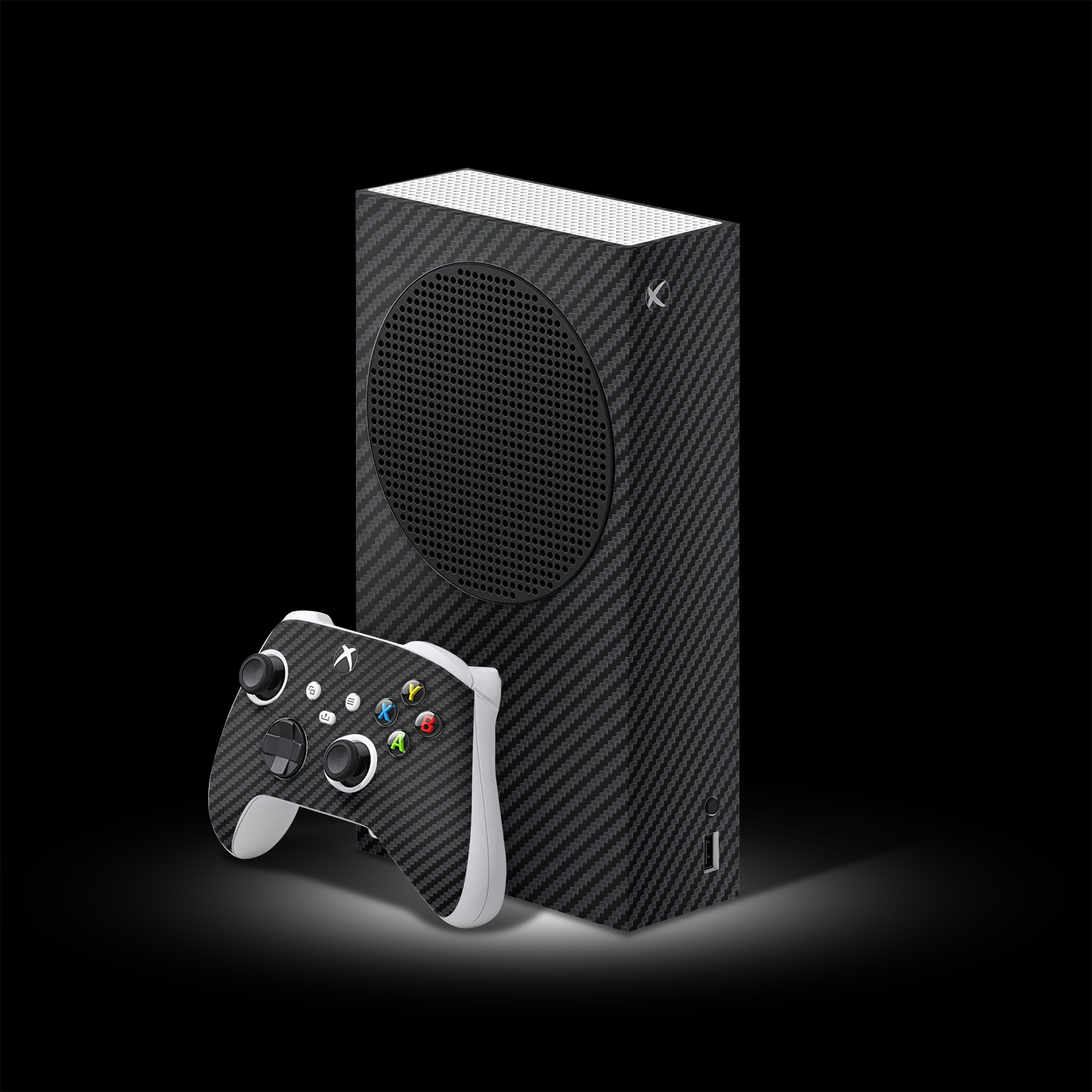 Black Carbon (Xbox S Skin)