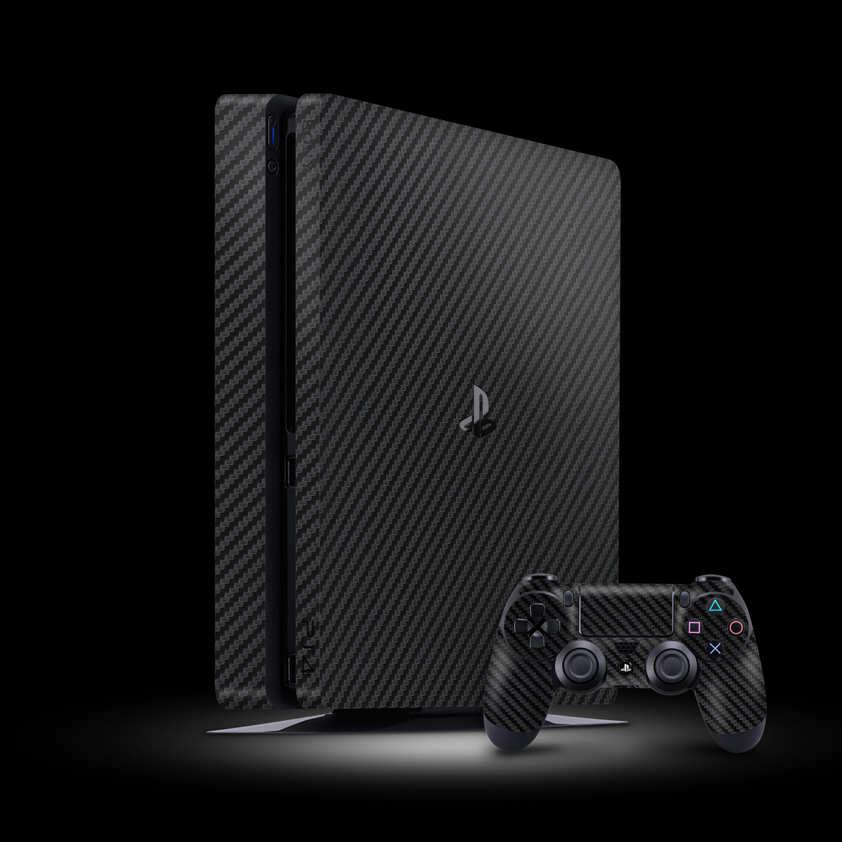 Black Carbon (PlayStation 4 Slim Skin)