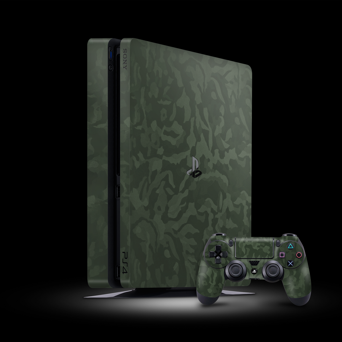 Green Camo (PlayStation 4 Slim Skin)