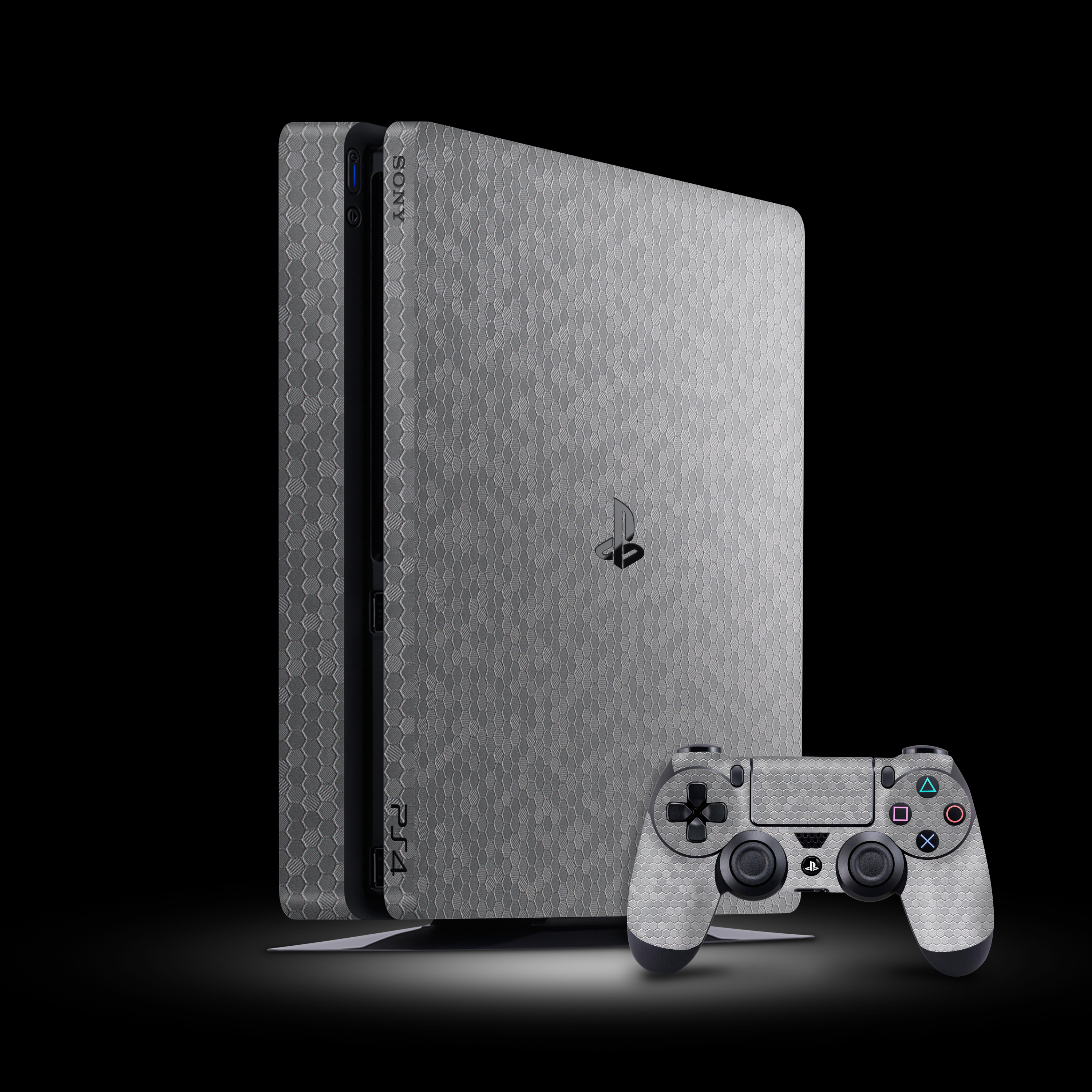 Metallic Honeycomb (PlayStation 4 Slim Skin)