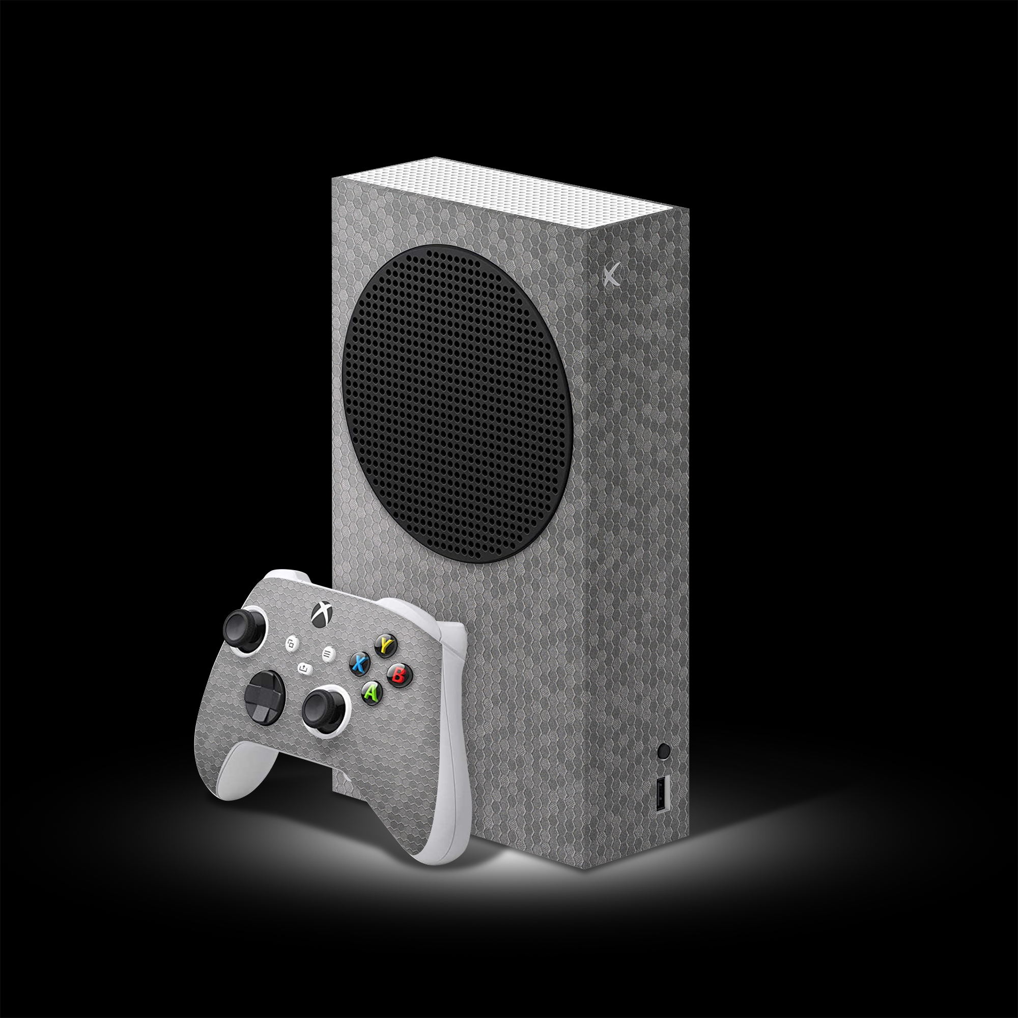 Metallic Honeycomb (Xbox S Skin)