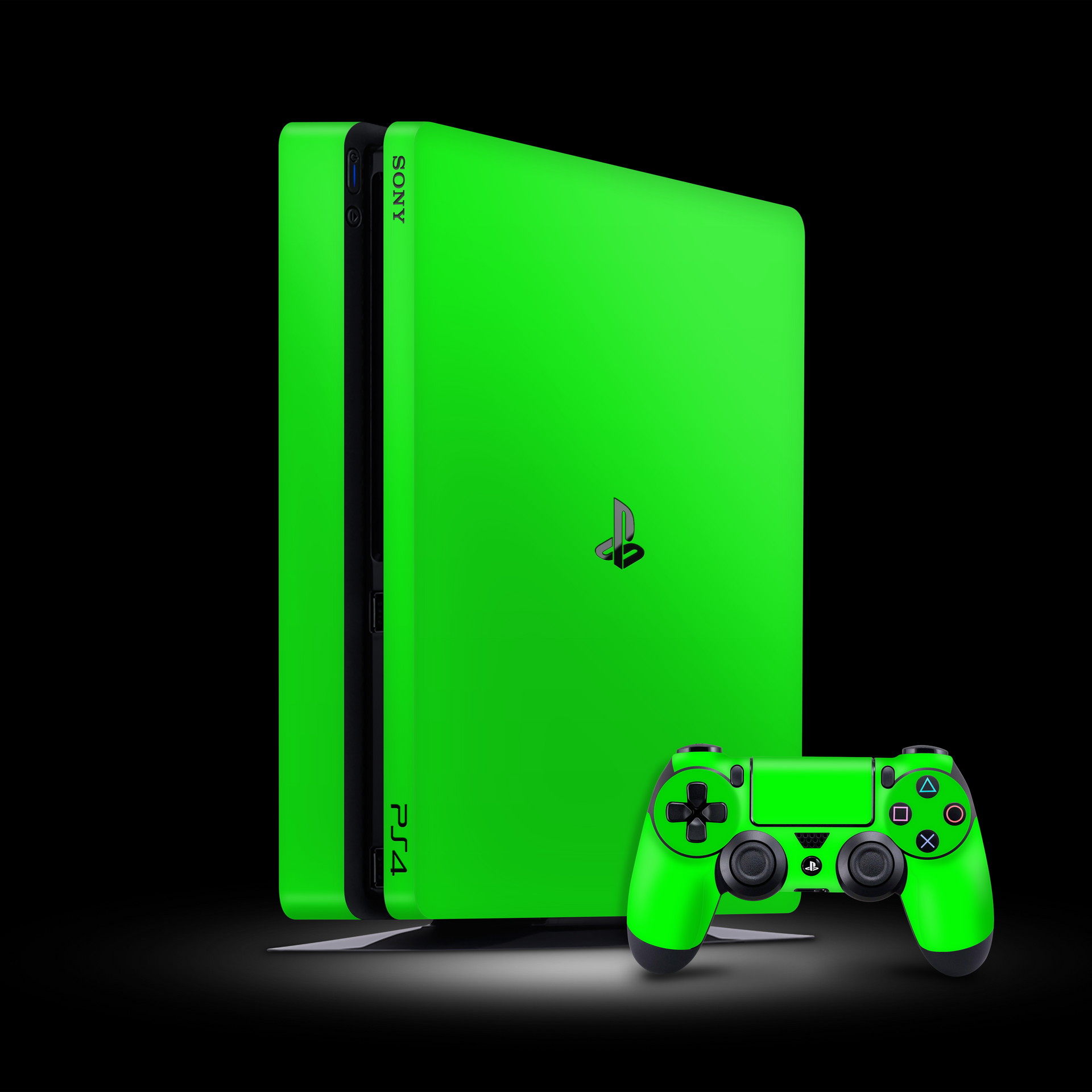 Neon Green (PlayStation Slim Skin) - Main Image